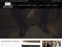 Tablet Screenshot of milanomensfashion.com